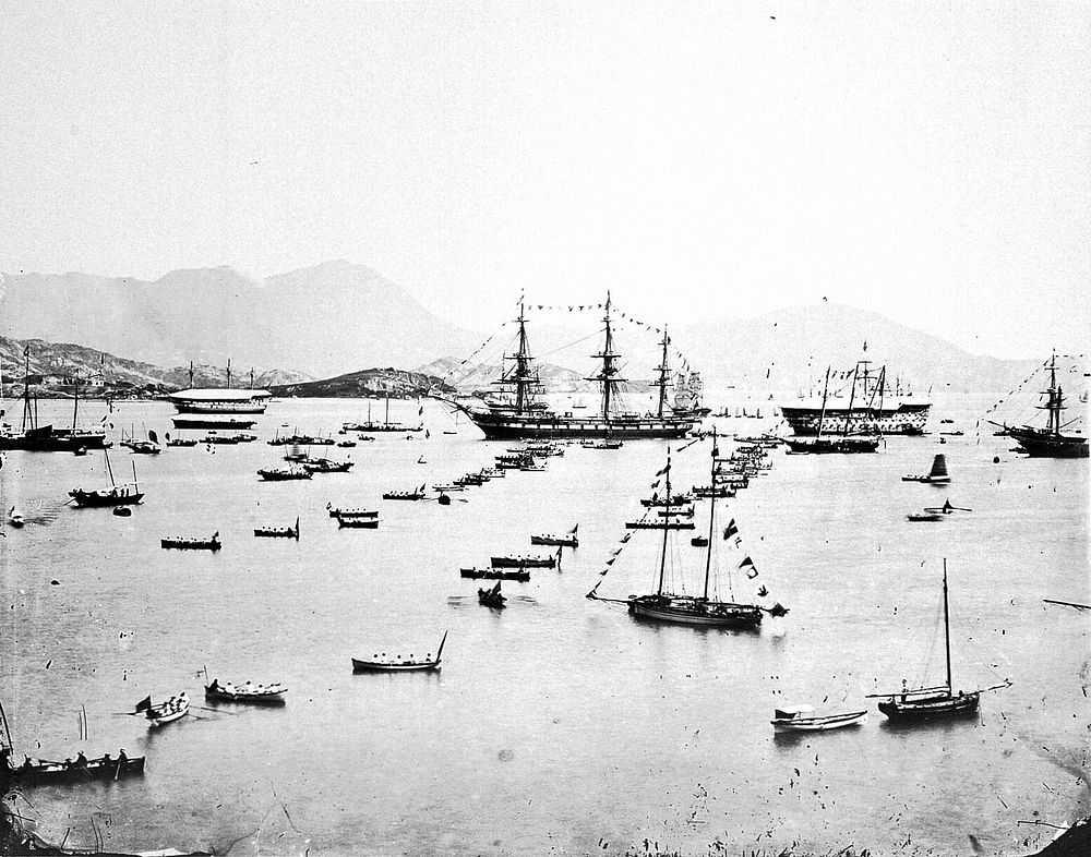 harbour, Hong Kong. Photograph, 1981, | Free Photo - rawpixel