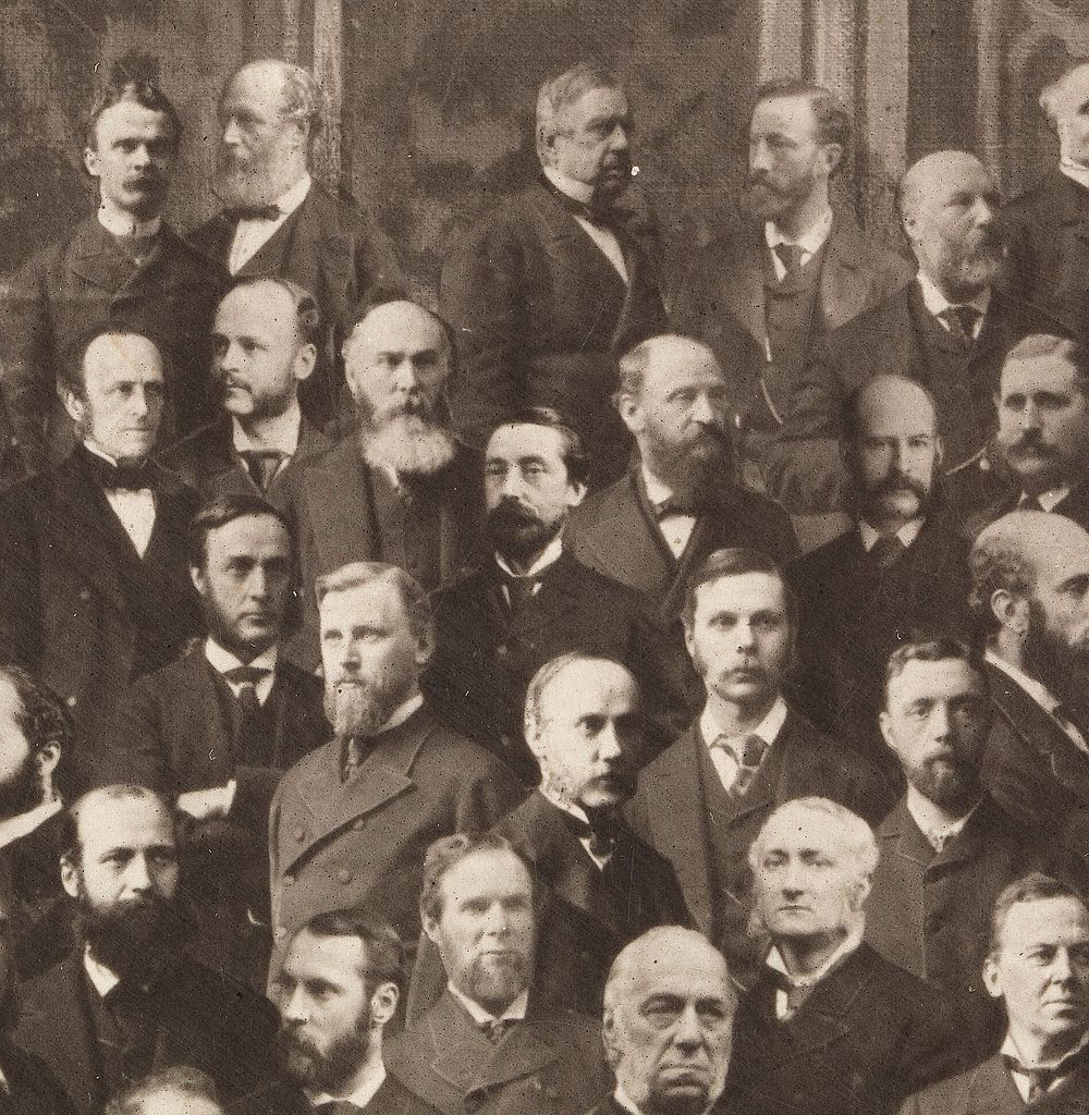 Members of the International Medical Congress, London, 1881. Photograph by Herbert R. Barraud, 1882.