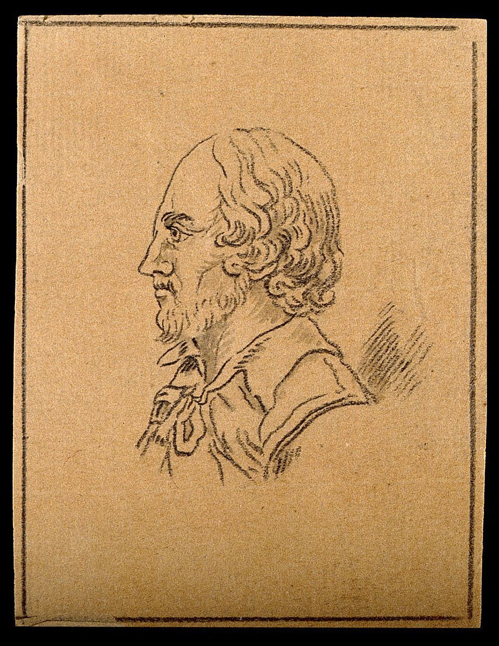 William Shakespeare: profile. Drawing, c. 1793.