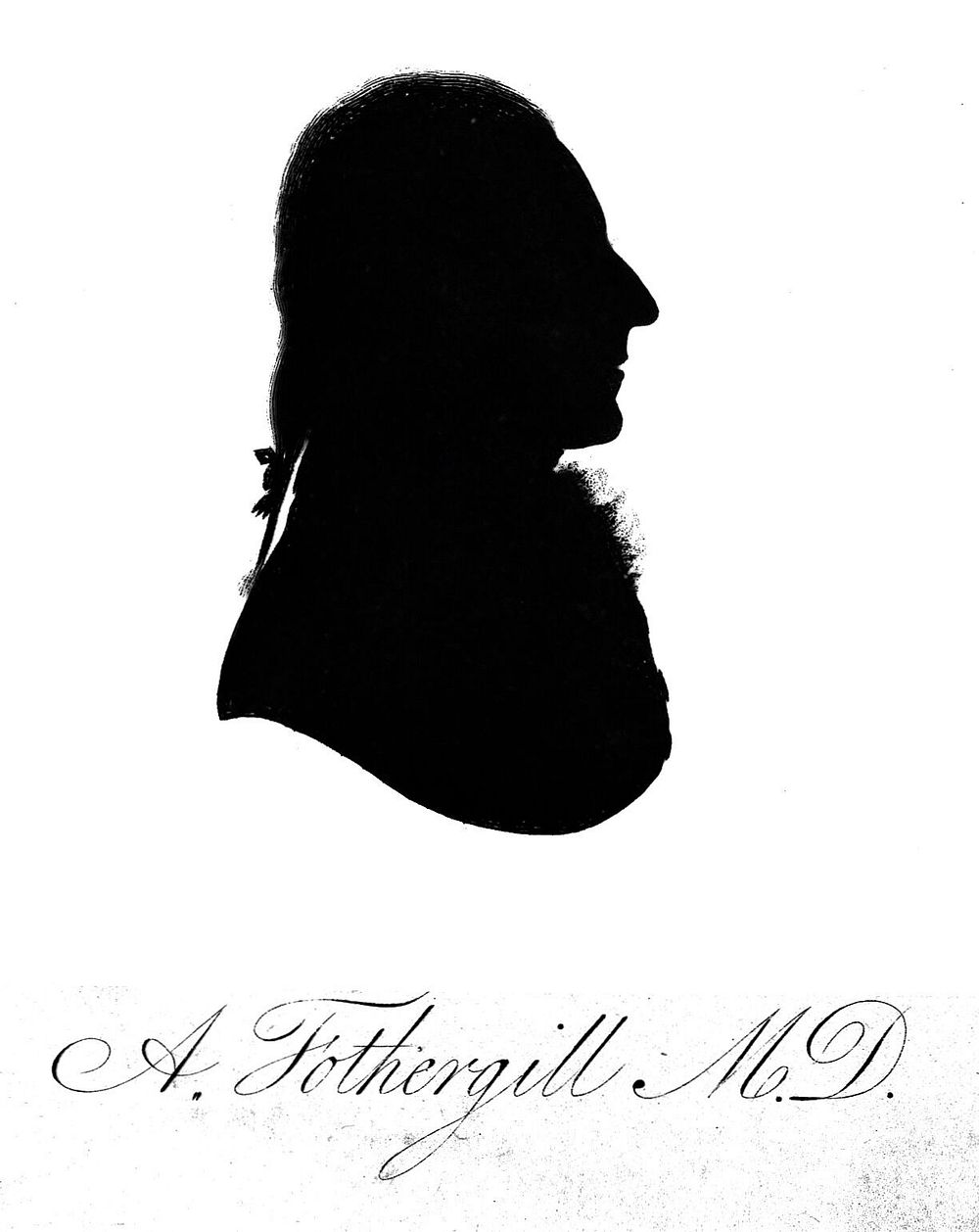 Anthony Fothergill. Aquatint silhouette, 1801.