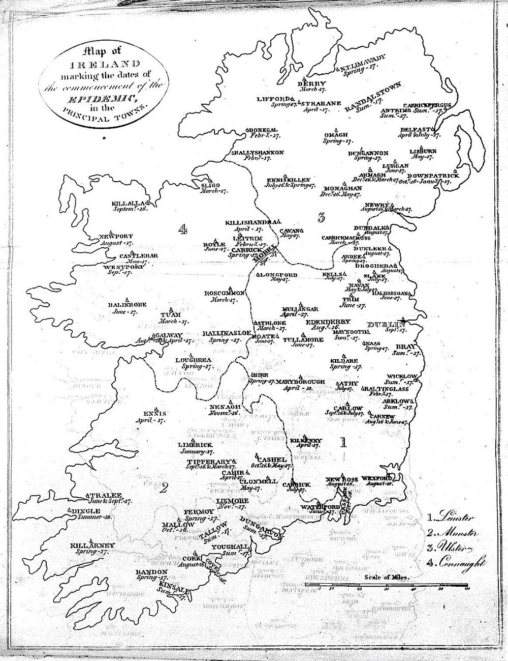 An historic sketch of the causes, progress, extent, and mortality of the contagious fever epidemic in Ireland during the…
