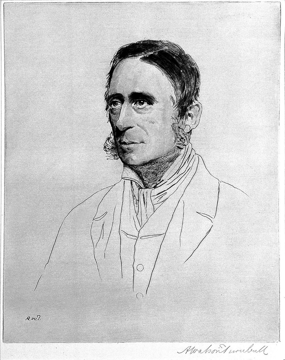 Sir James Paget. Etching by A. W. Turnbull.