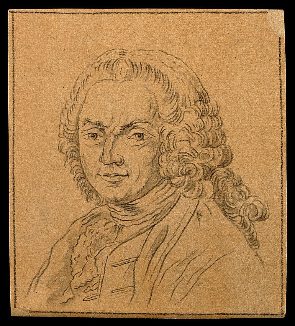 Charles Hénault: portrait. Drawing, c. 1789.