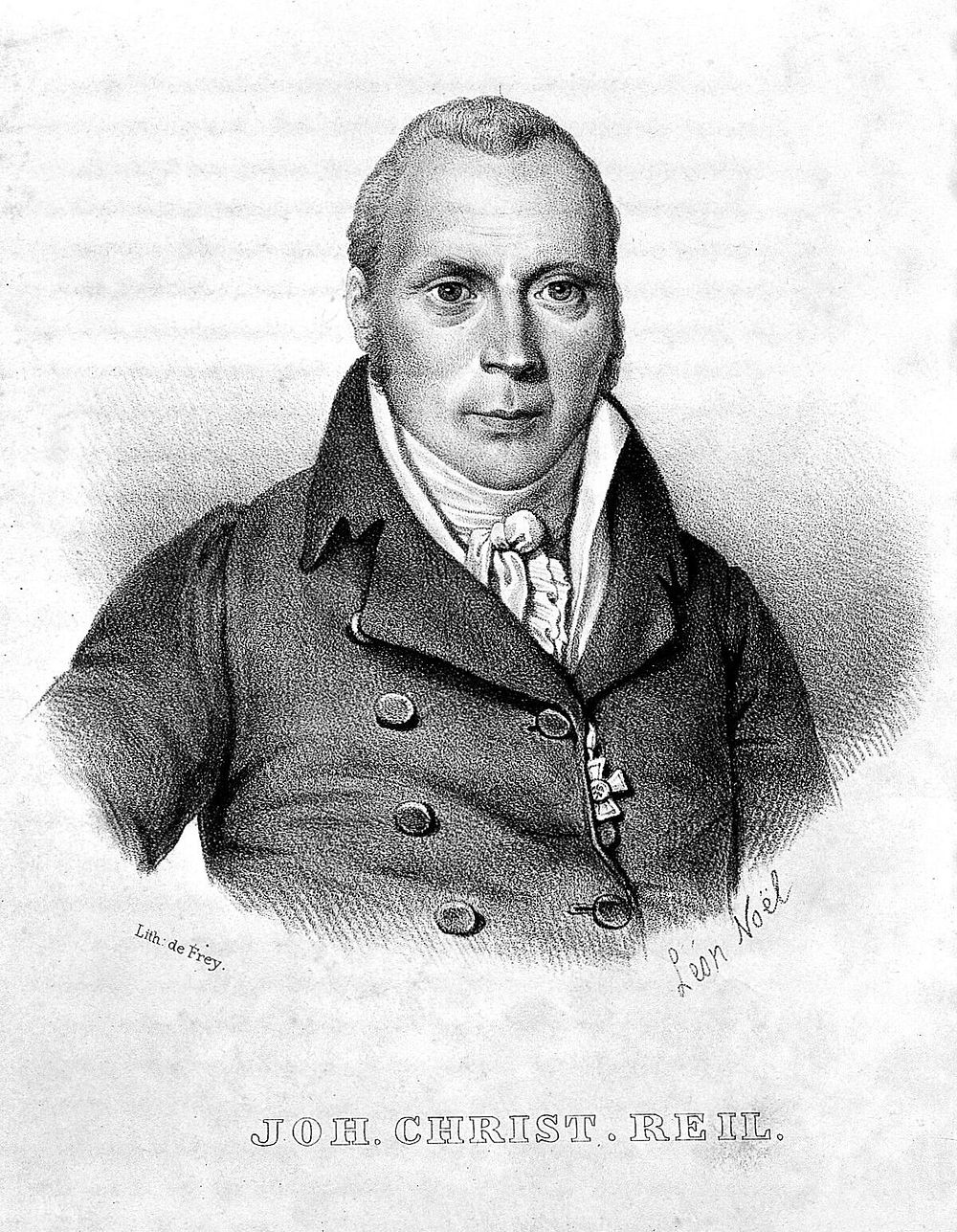 Johann Christian Reil. Lithograph by L. Nöel.