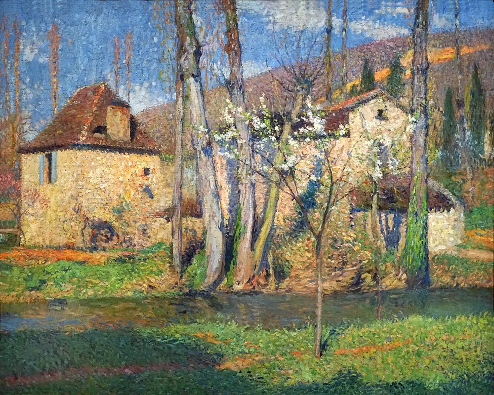 Henri Martin, Chaumières au printemps, 1921, oil on canvas, Unterlinden Museum, Colmar.