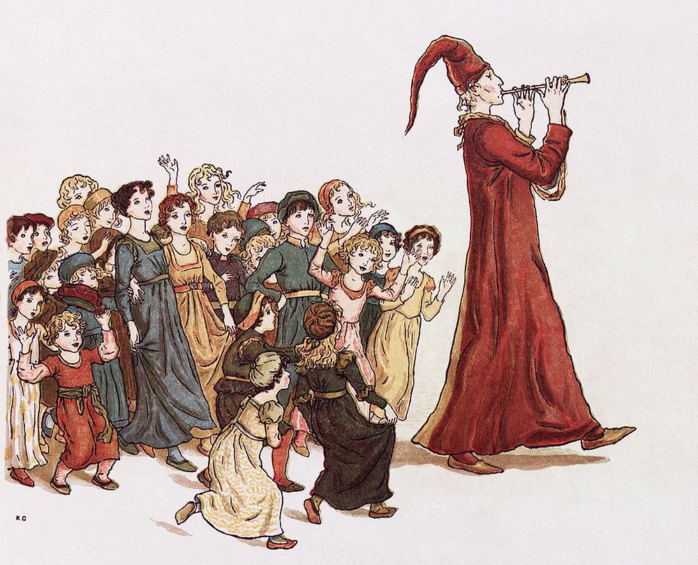 Illustration from The Pied Piper of Hamelin by Robert Browning