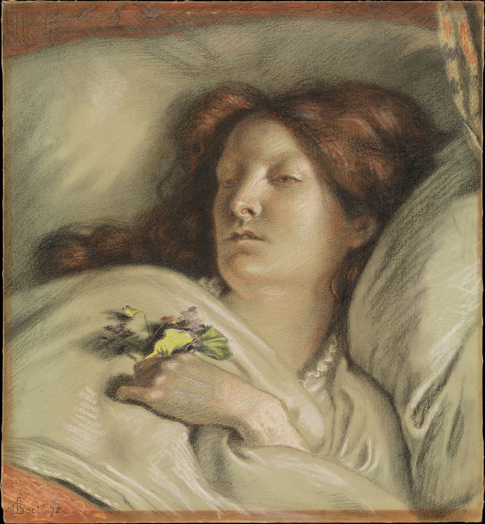 The Convalescent (A Portrait of the Artist's Wife) by Ford Madox Brown
