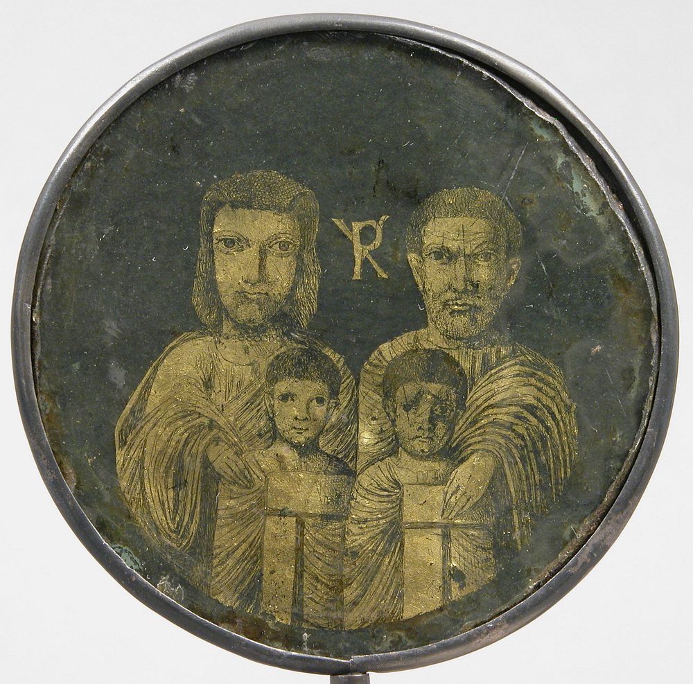 Medallion with Family Portrait, Italian