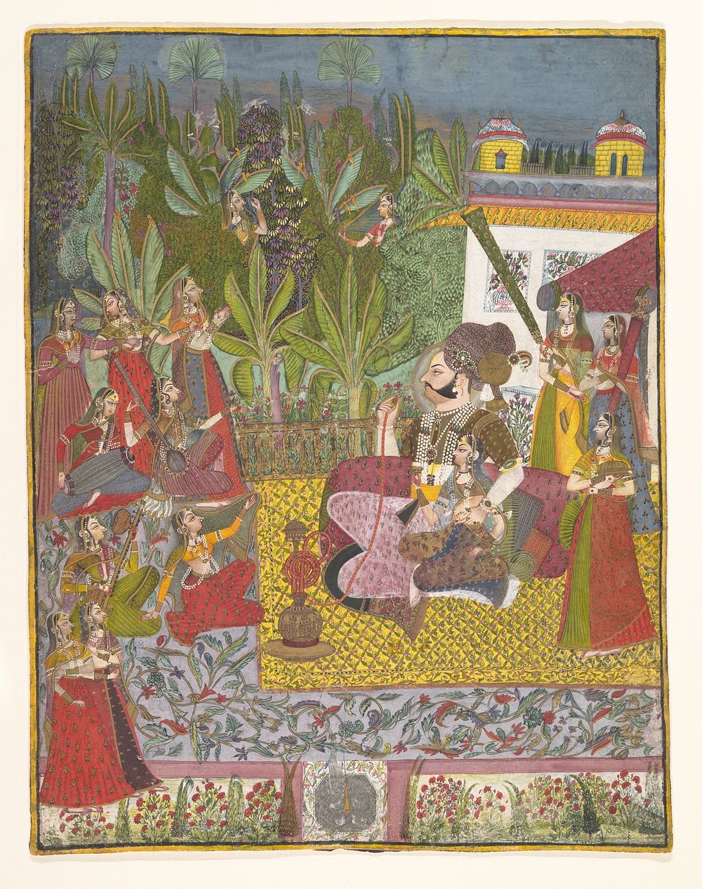 Maharaja Bijay Singh in His Harem by India (Rajasthan, Jodhpur)
