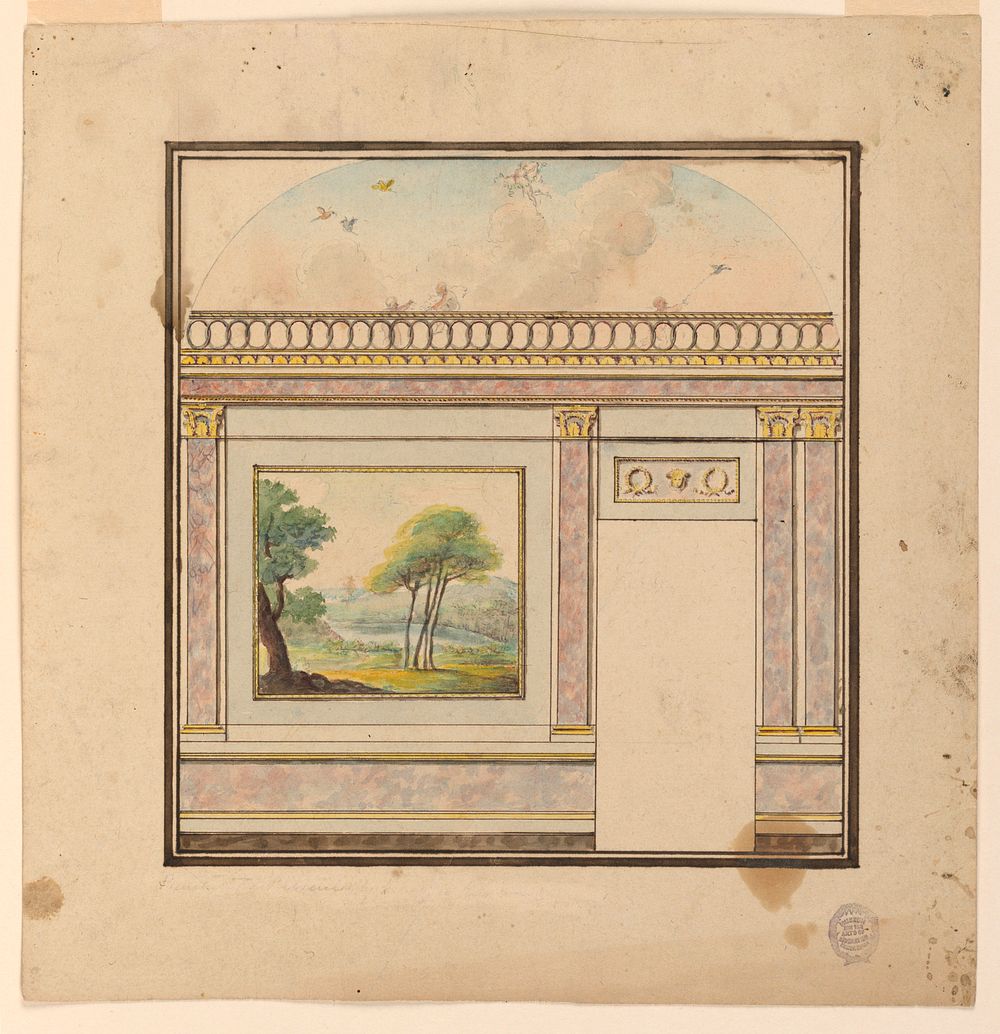 Design for a Painted Wall Decoration