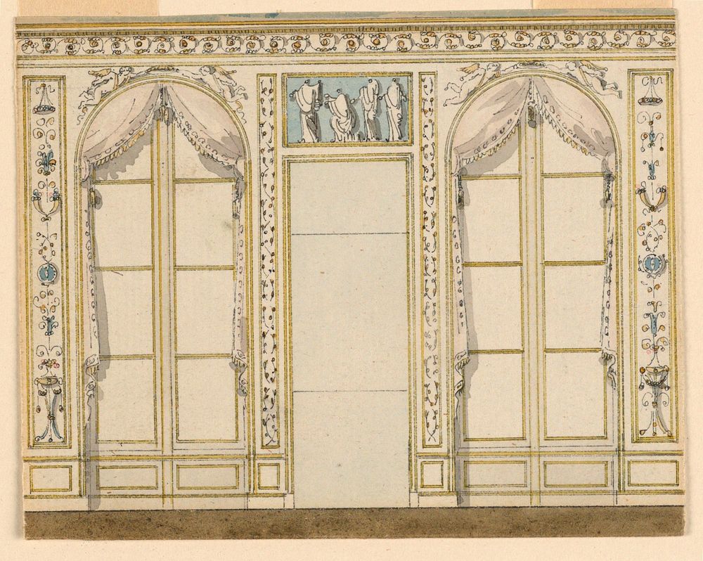 Design for a Salon by Fran&ccedil;ois-Jacques Delannoy
