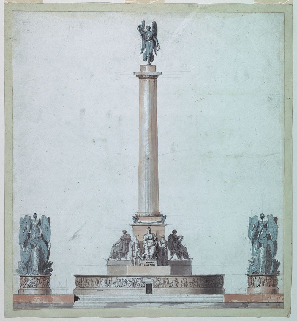 Project: The elevation of a Victory monument by Giuseppe Valadier