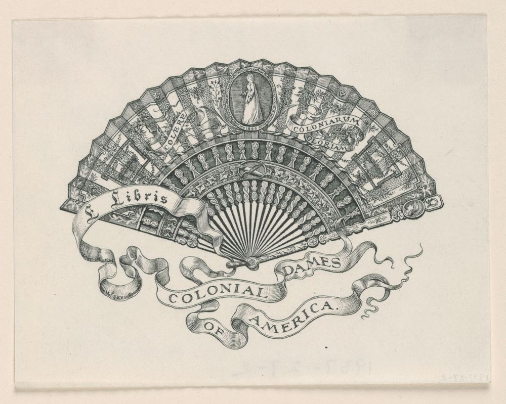 Design for a Bookplate: Colonial Dames of America