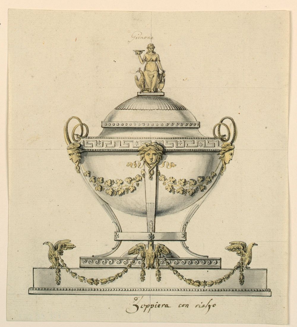 Design for a Round Tureen, Giovacchino Belli
