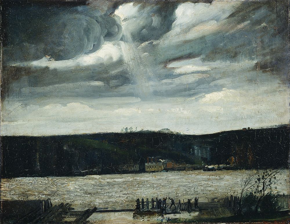 A Cloudy Day (Hudson River: Coming Squall) by George Wesley Bellows