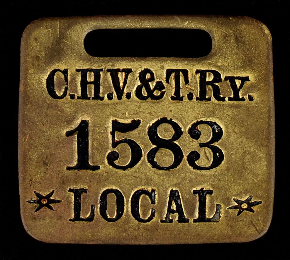 Columbus, Hocking Valley & Toledo Railroad Owney tag