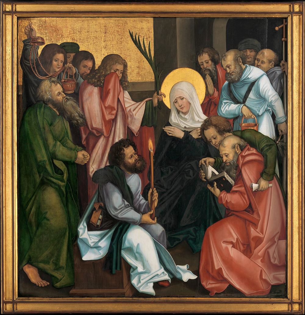 The Dormition of the Virgin; (reverse) Christ Carrying the Cross by Hans Sch&auml;ufelein