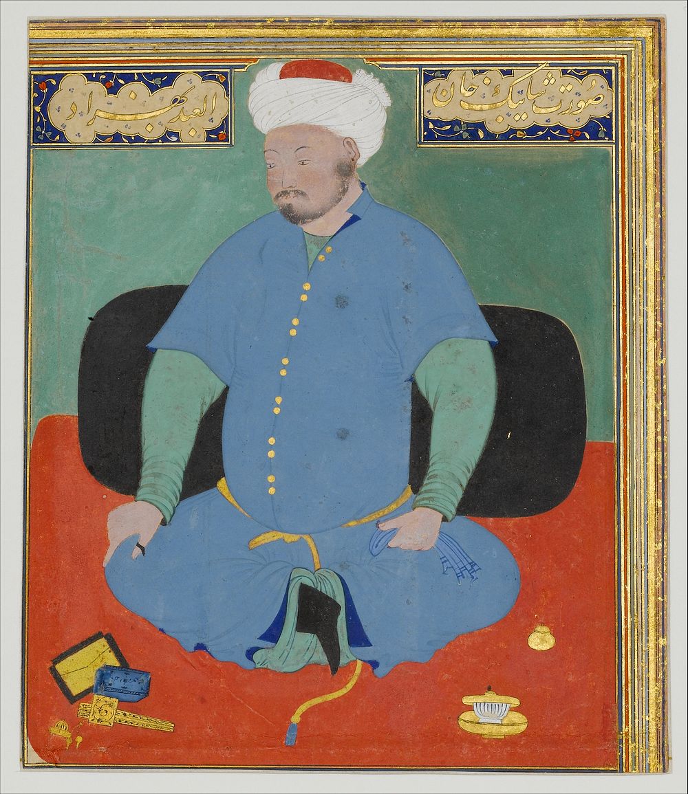 Portrait of Muhammad Khan Shaibani, the Uzbek (d.1510)