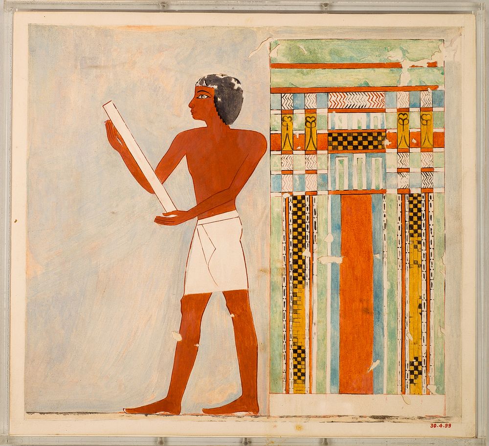 Man Before a False Door, Tomb of Nebamun by Charles K. Wilkinson