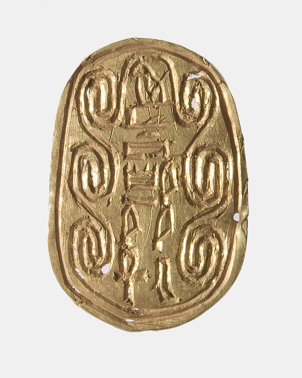 Gold Base Plate of a Scarab of an Official