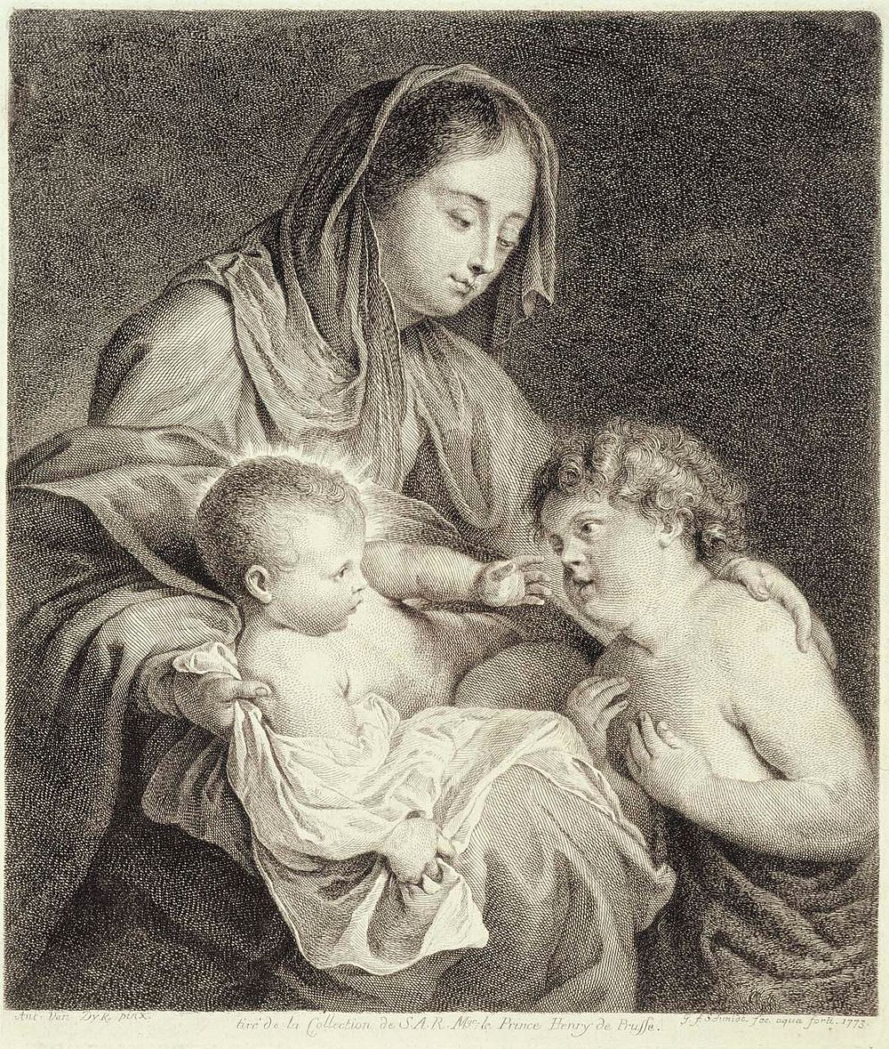 Madonna ja lapsi sekä johannes kastaja, 1773