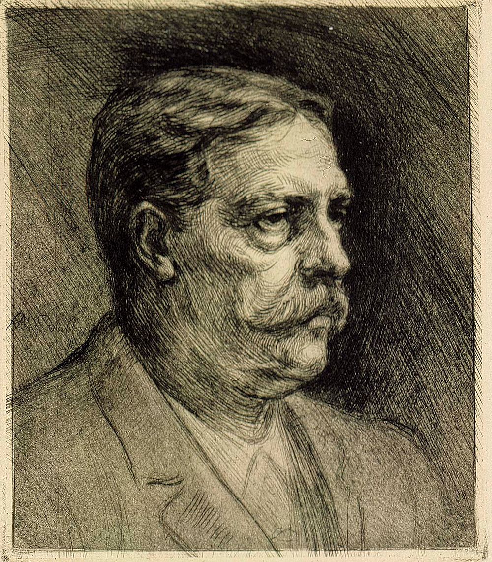 Portrait of viktor rydberg, 1901 by Albert Edelfelt
