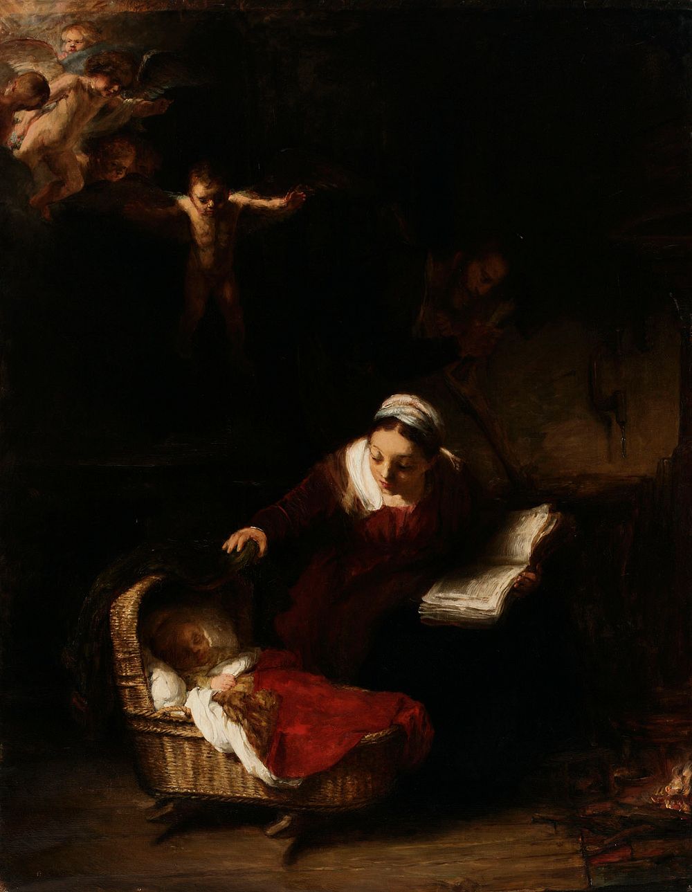 The holy family, copy after rembrandt, 1892 by Rembrandt van Rijn
