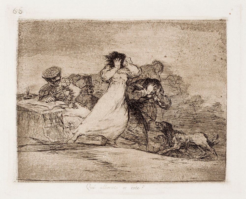Mitä meteliä tämä on? (qué alboroto es esté?), 1892 by Francisco Goya