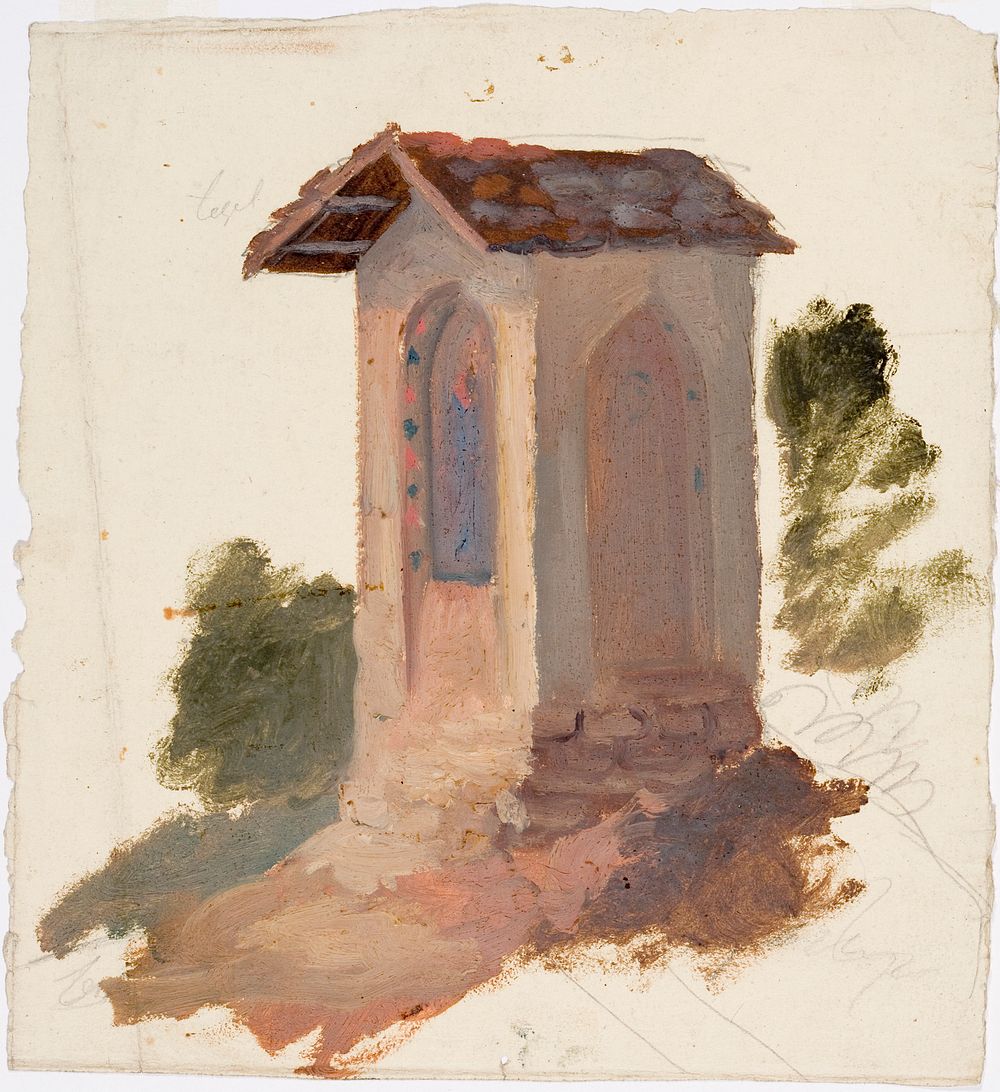 Italialainen kappeli, luonnos by Robert Wilhelm Ekman