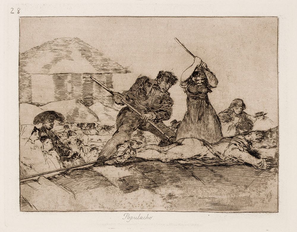 Roskaväkeä (populacho), 1892 by Francisco Goya