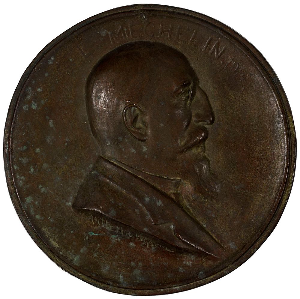 Portrait medallion of senator leo mechelin, 1914