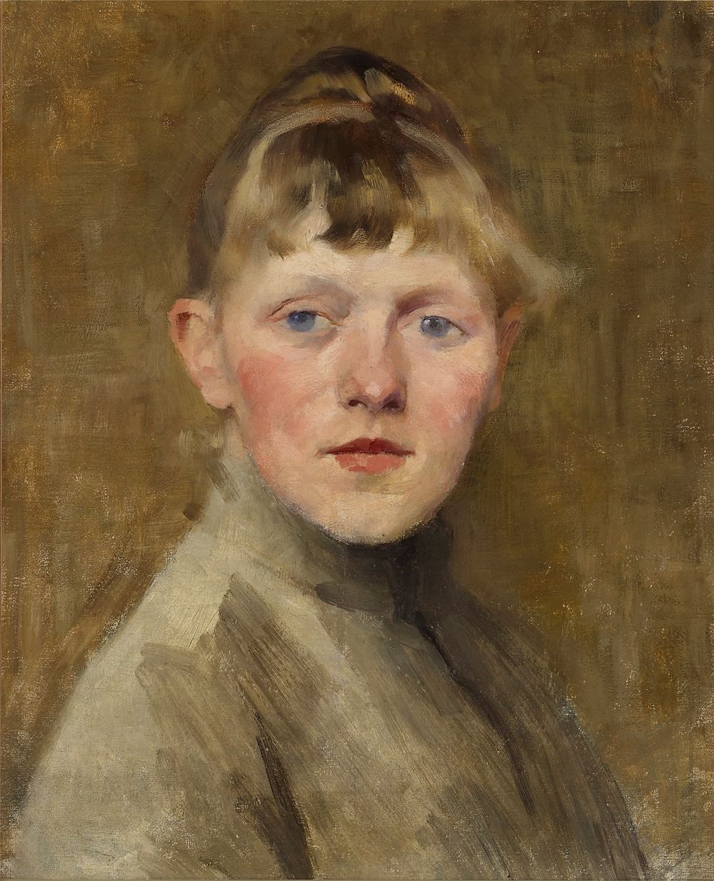 Self-portrait, 1884 - 1885 by Helene Schjerfbeck
