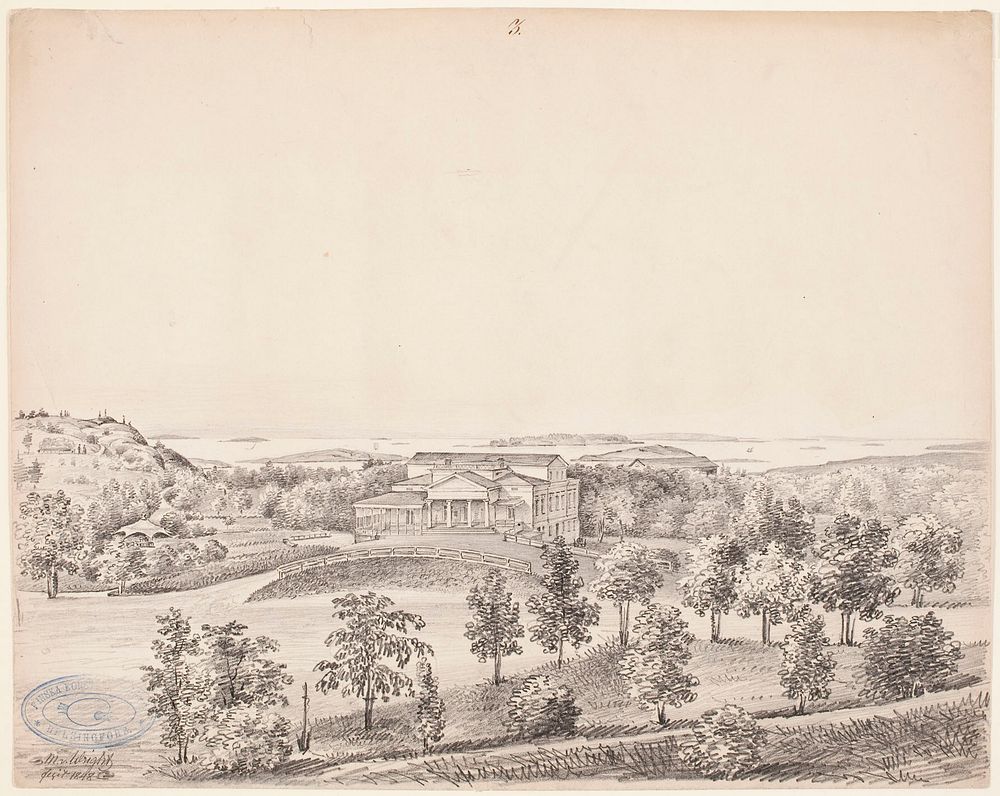 Helsingin kaivohuone, 1848 by Magnus von Wright