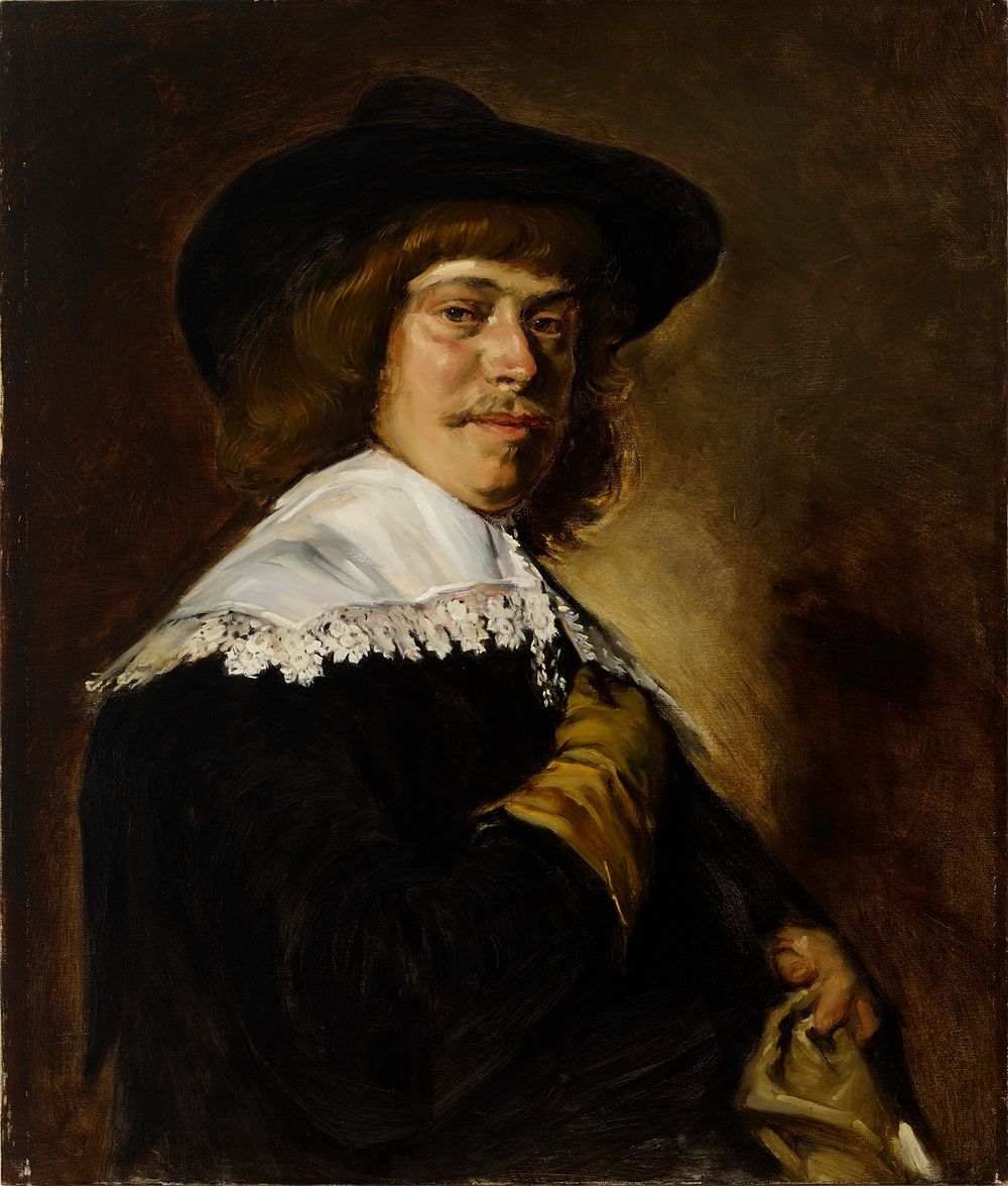 Man in a slouch hat, copy after frans hals, 1892 by Helene Schjerfbeck