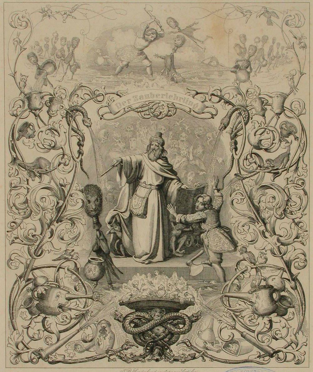 Runokuvitus, der zauberlehrling, 1838 - 1844