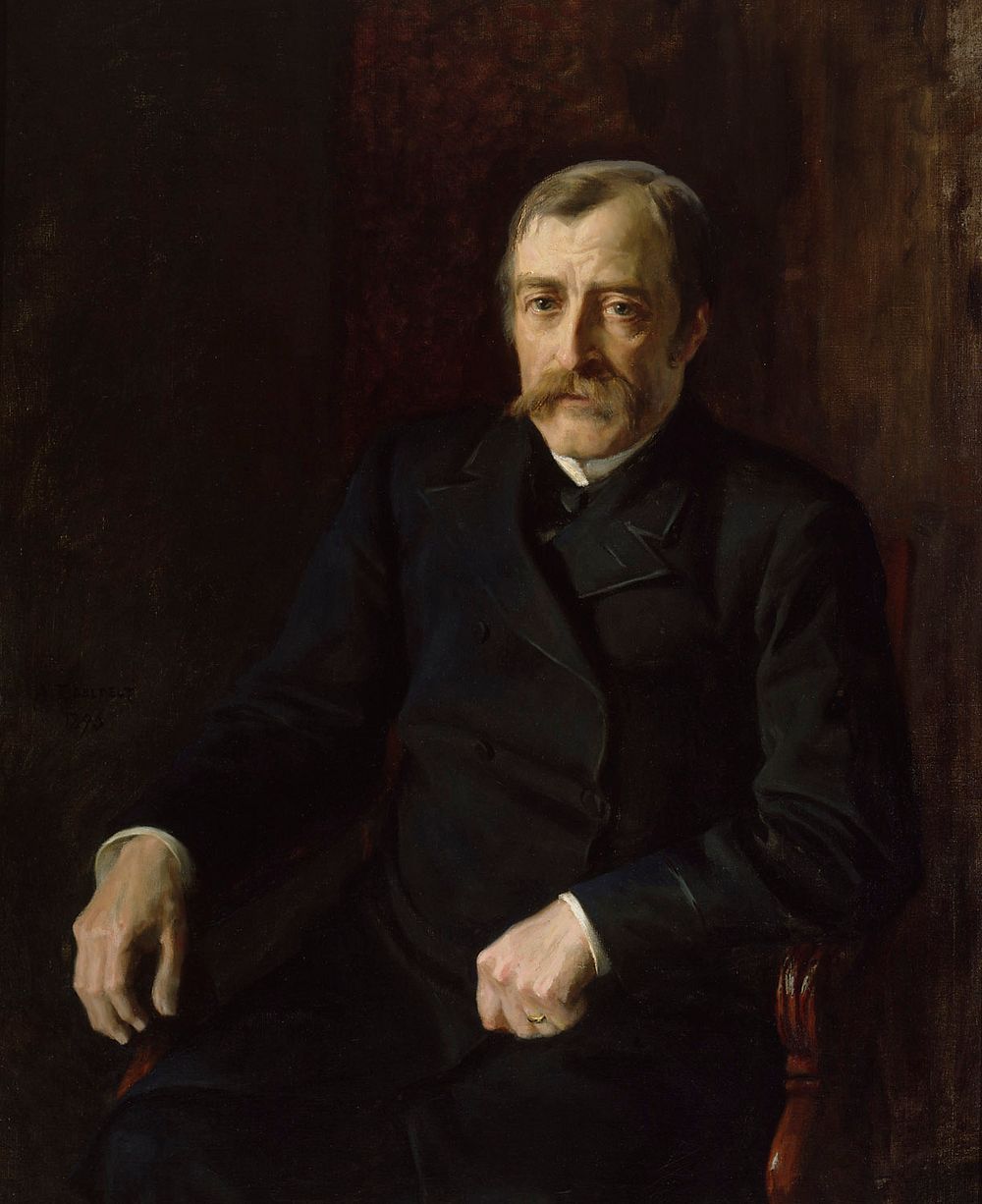 Portrait of professor carl gustaf estlander, 1896 by Albert Edelfelt