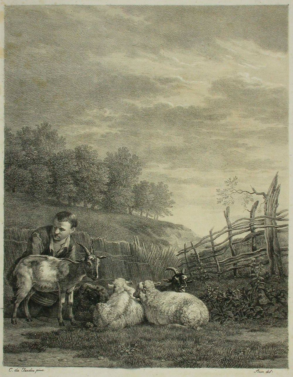 Paimen lampaineen ja vuohineen