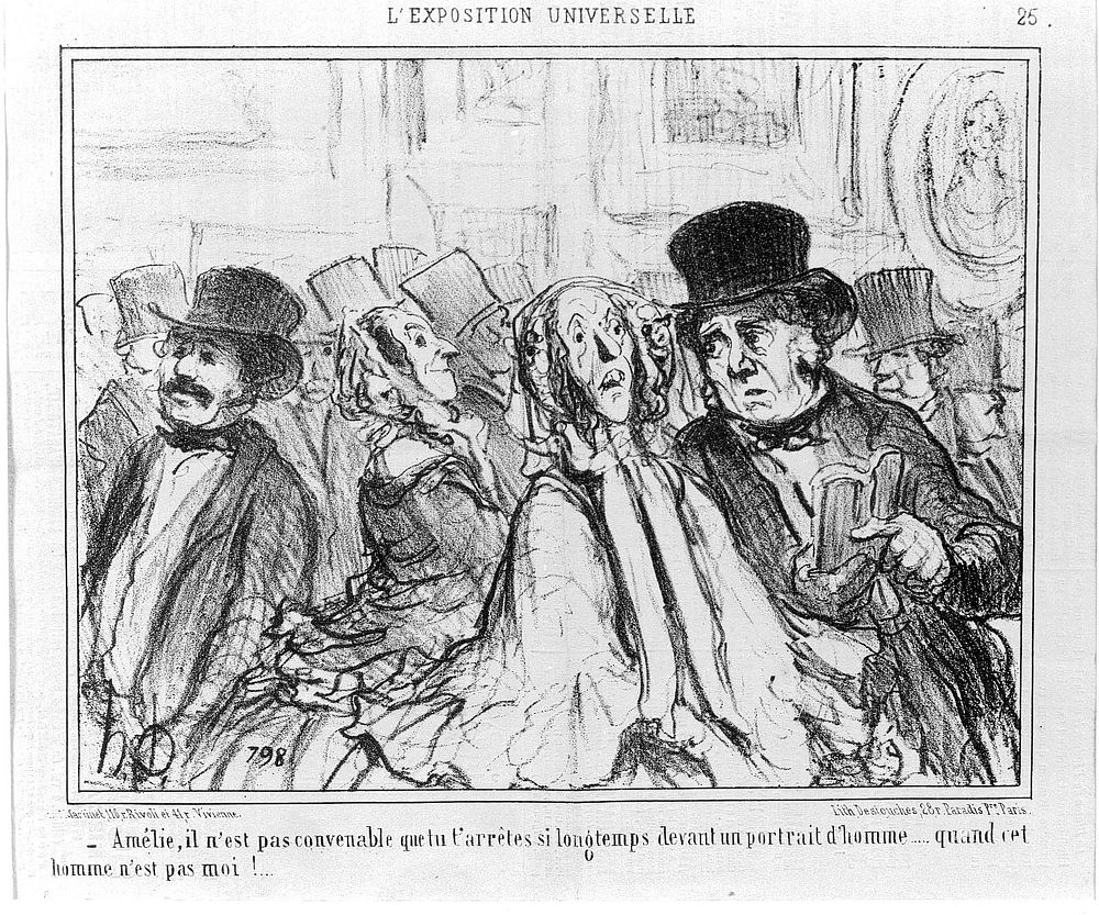 L'exposition universelle by Honor&eacute;-Victorin Daumier