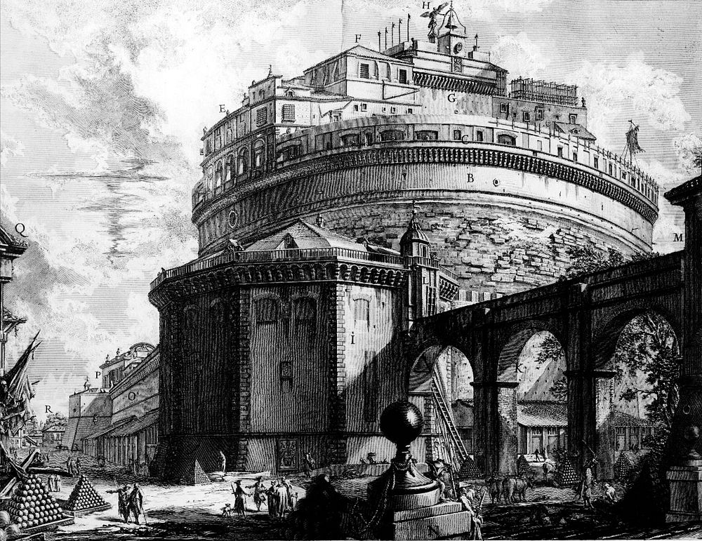 The ponte and castel s. angelo