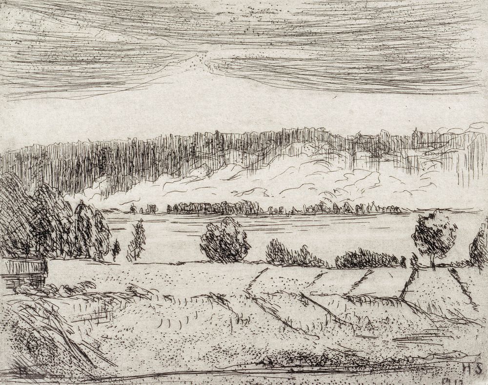 Kaskisavua, 1917 by Hugo Simberg