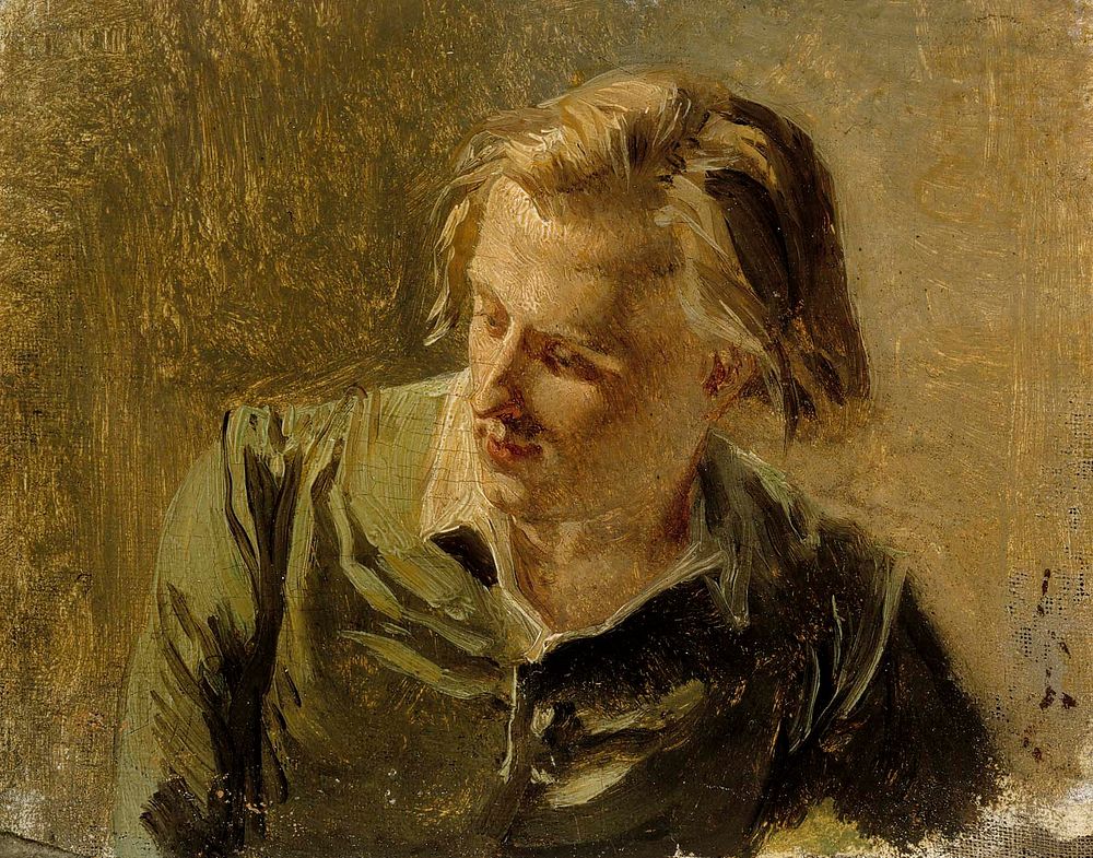 Portrait of a young man by Albert Edelfelt