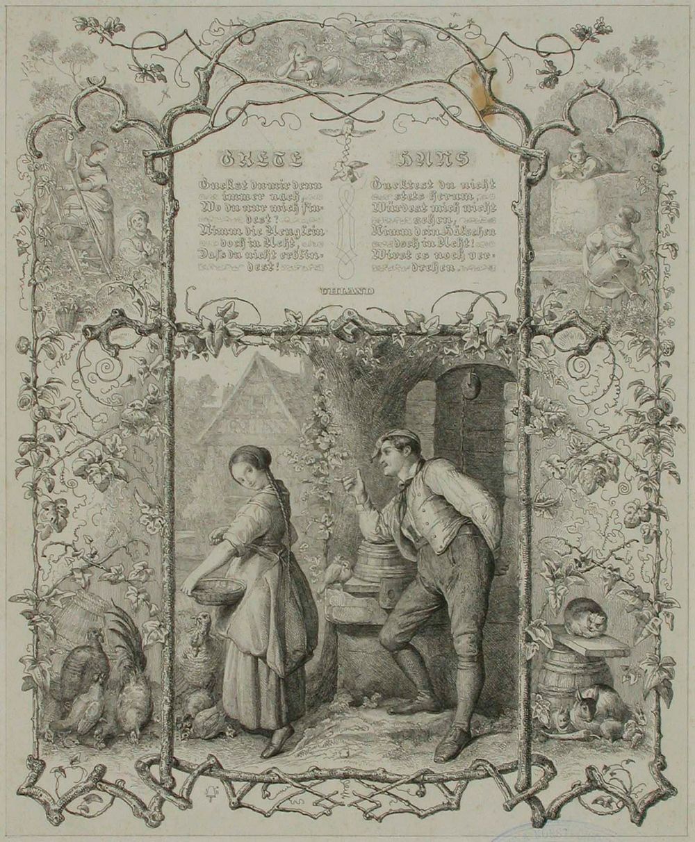 Runokuvitus, grete hans, uhlandin runo, 1838 - 1844