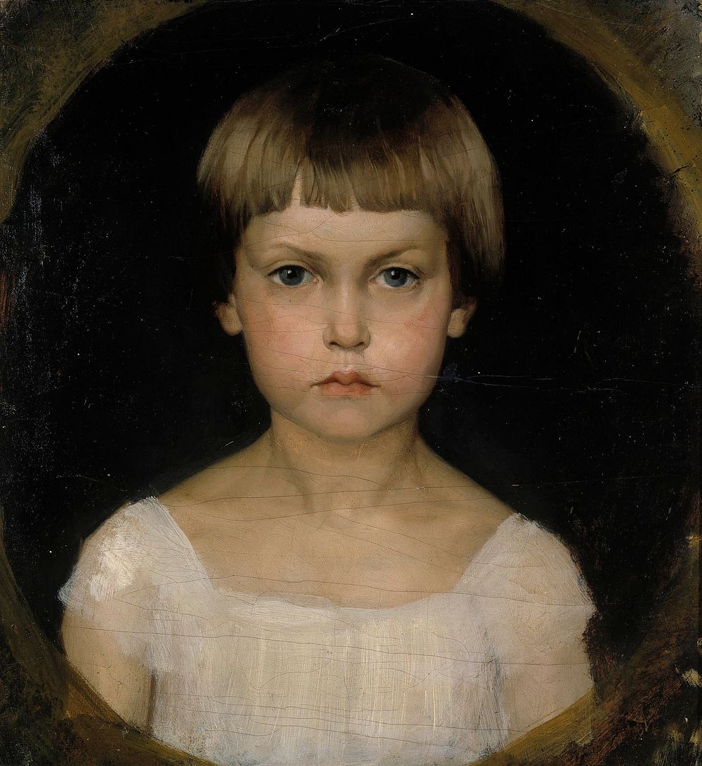 Portrait of the artist´s sister berta edelfelt, 1876 by Albert Edelfelt