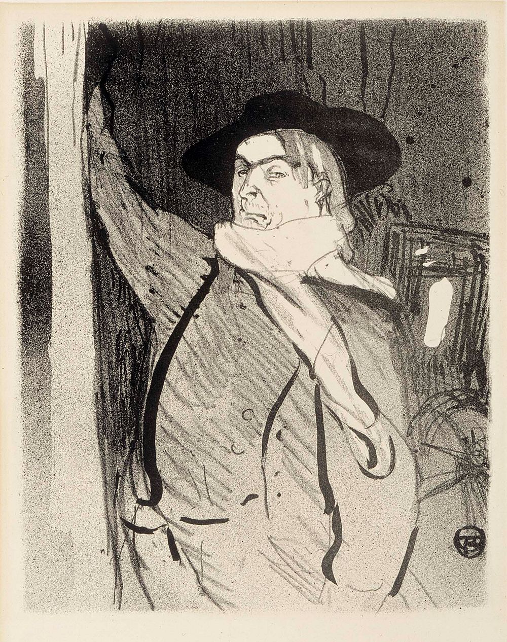 Aristide bruant (1893) by Henri de Toulouse-Lautrec