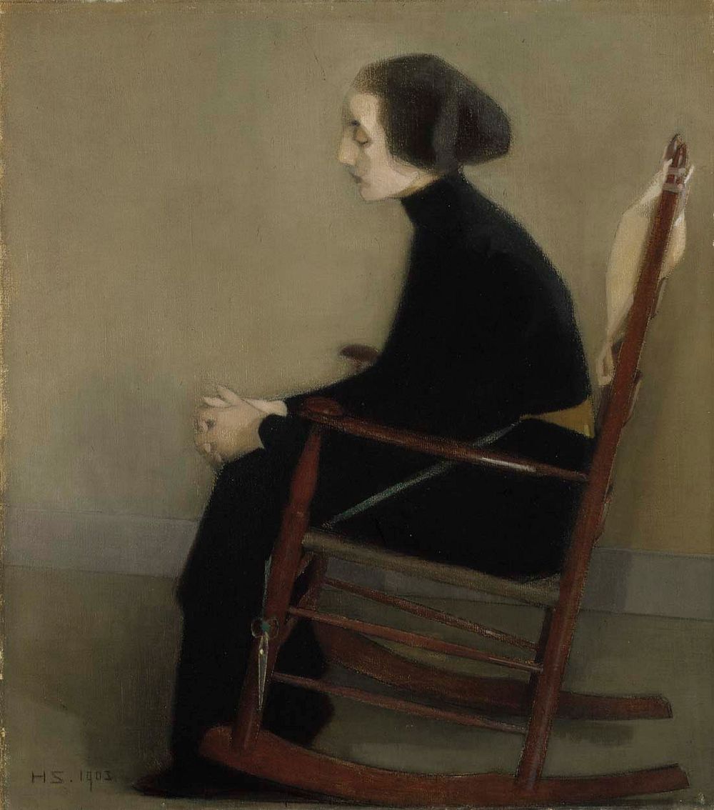 The seamstress (the working woman), 1905 by Helene Schjerfbeck