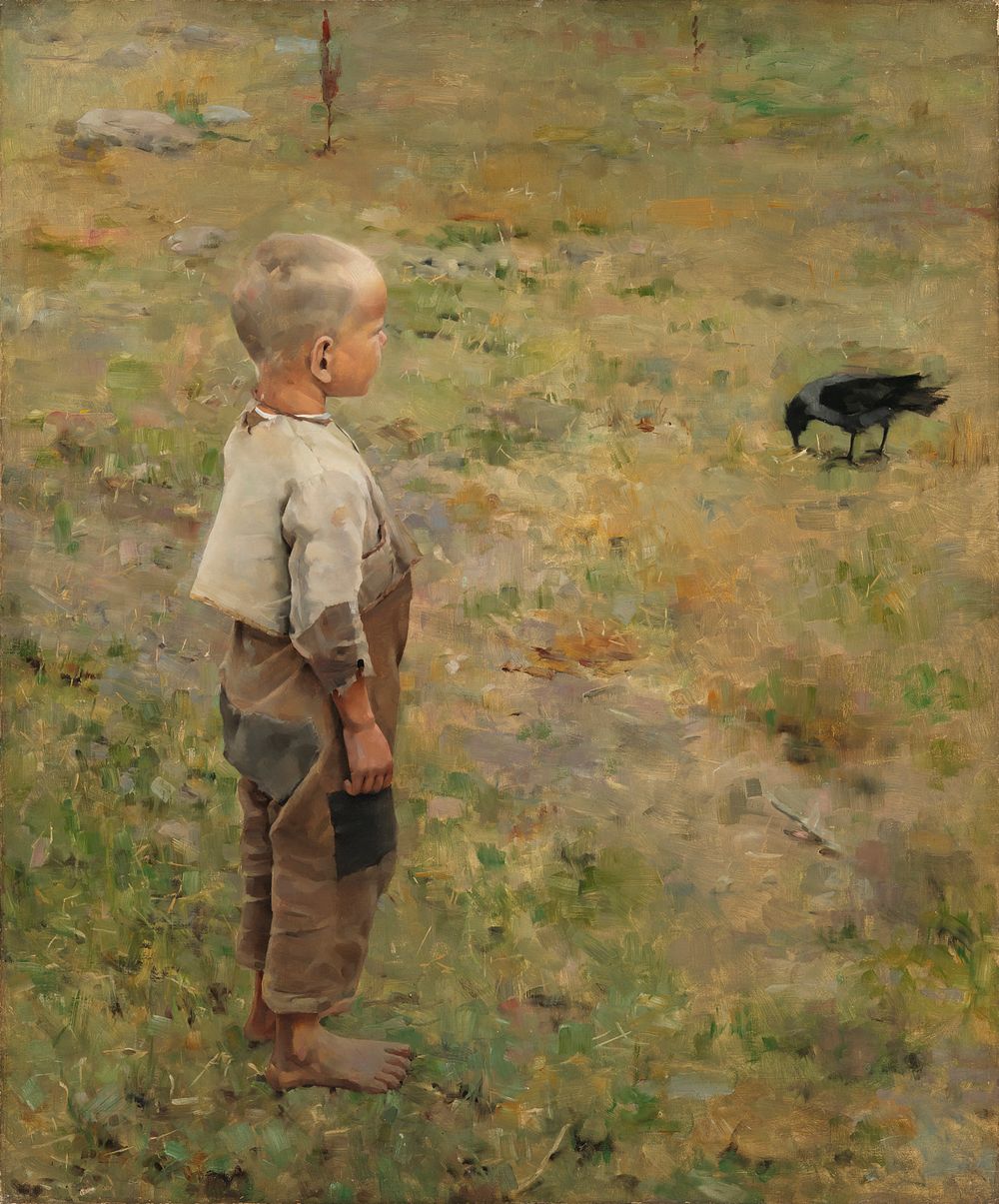 Boy with a crow, 1884
