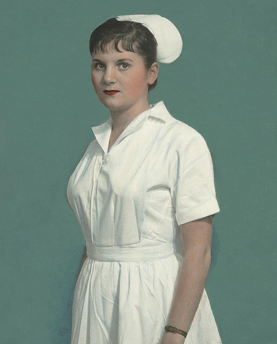 Nurse wearing uniform from Medeira. . Original public domain image from Flickr