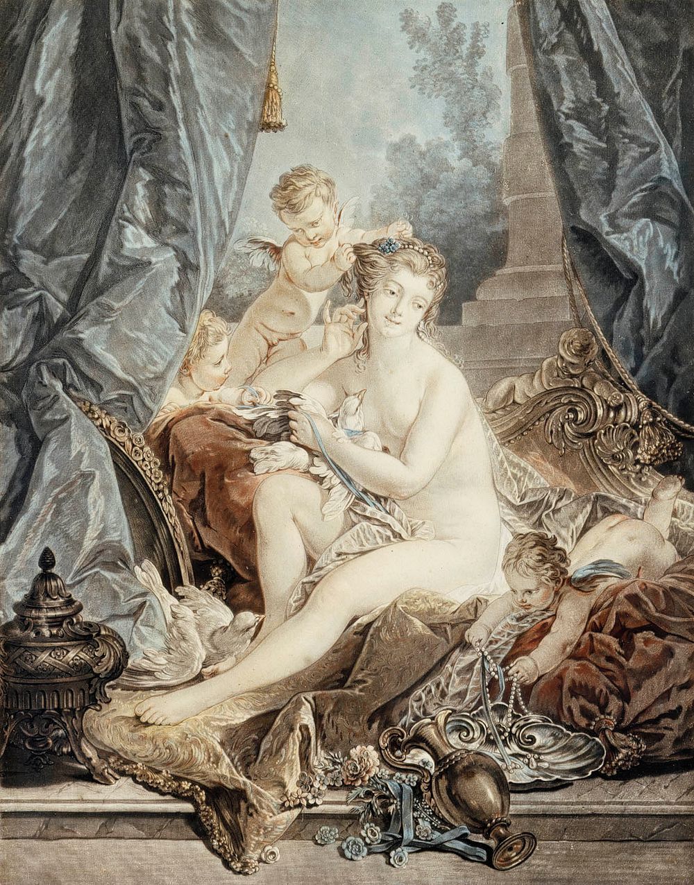 La toilette de vénus, 1783, Jeanfrançois Janinet