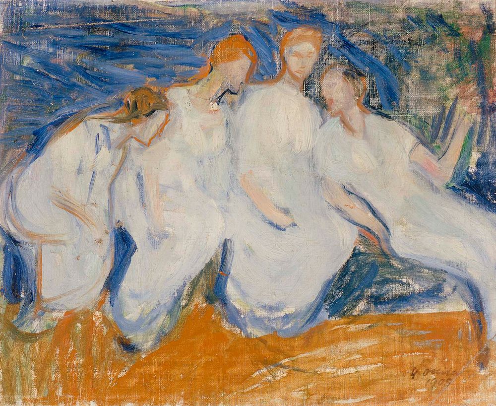 Four women, 1908, Yrjö Ollila