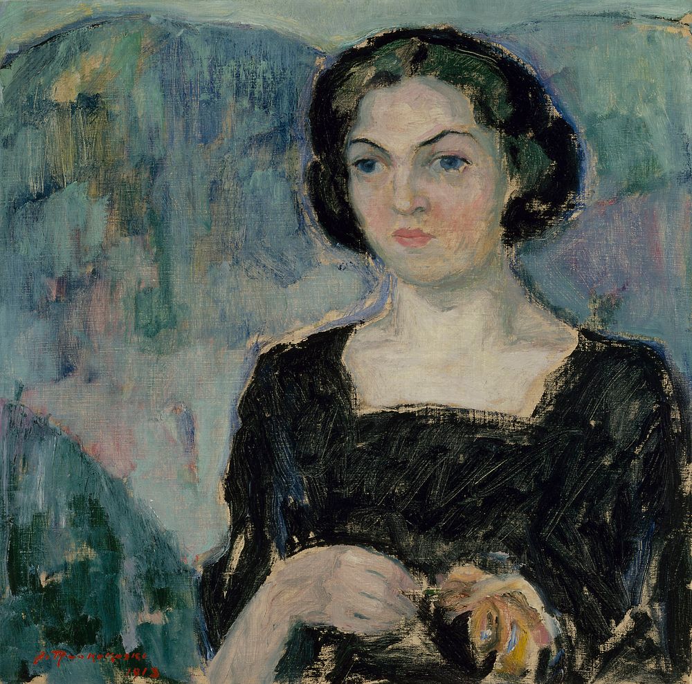 Portrait of mrs bertha stenman, 1913, Jalmari Ruokokoski
